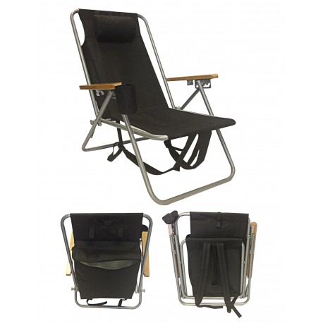 beach chair black